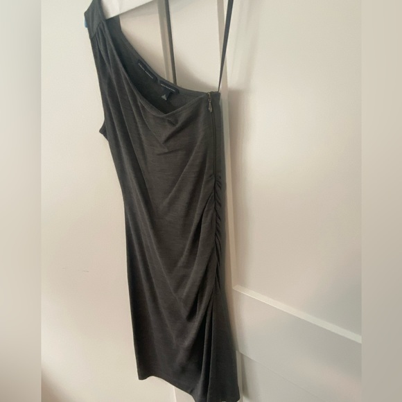 Banana republic grey one shoulder dress size 8 - Picture 4 of 4